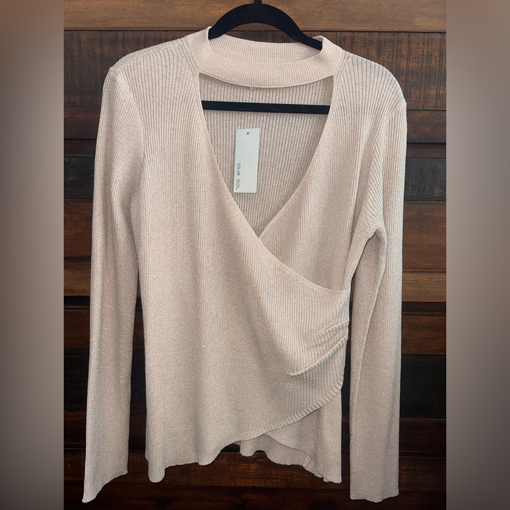 NWT Blue Sol Plus Size Metallic Sweater